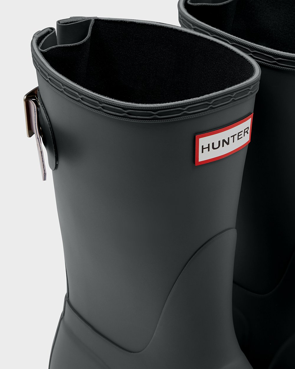 Galochas Curtas Hunter Feminina Verdes Escuro/Roxo - Original Back Adjustable - 59HEKWIQJ